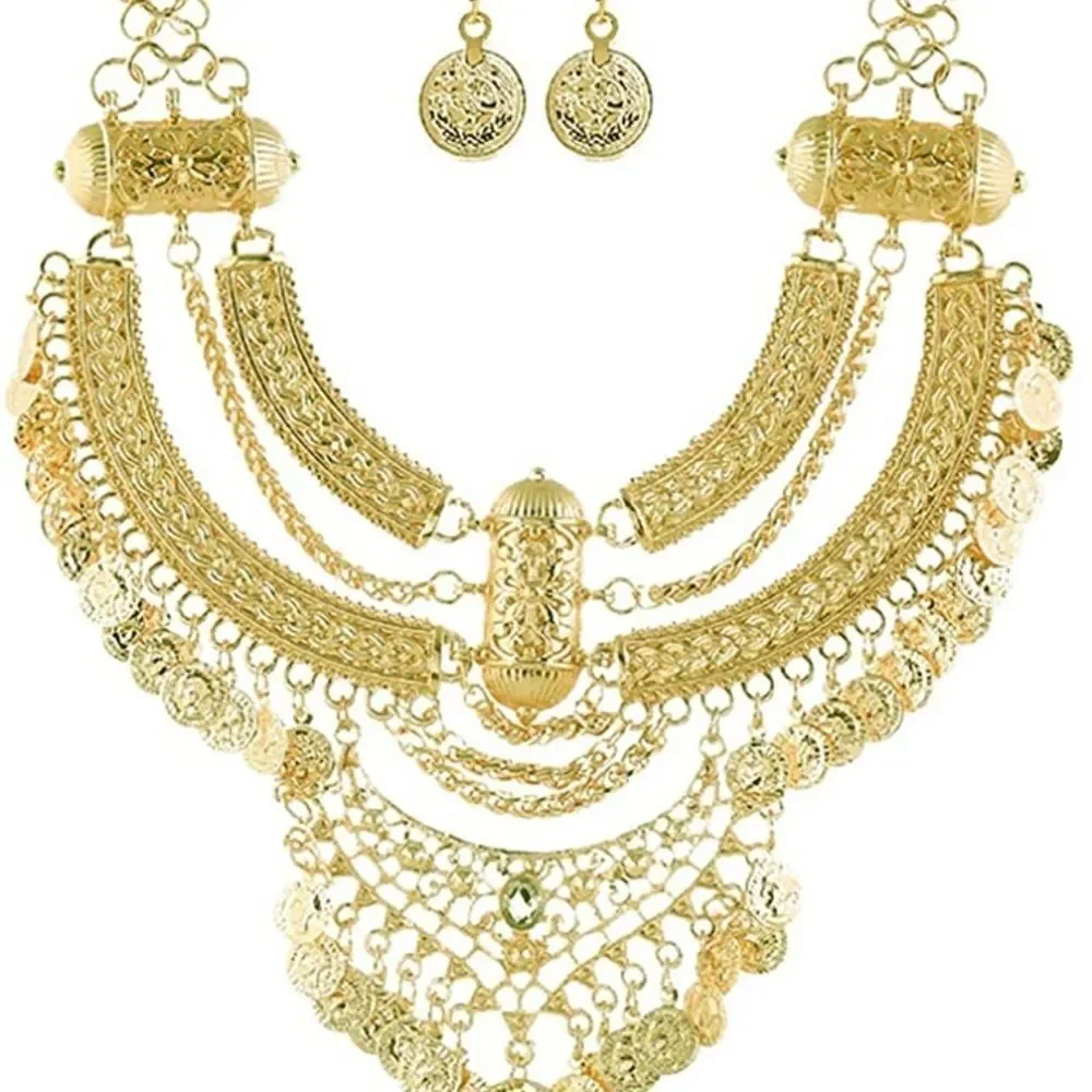 VINTAGE ETHNIC MAXI STATEMENT Necklace